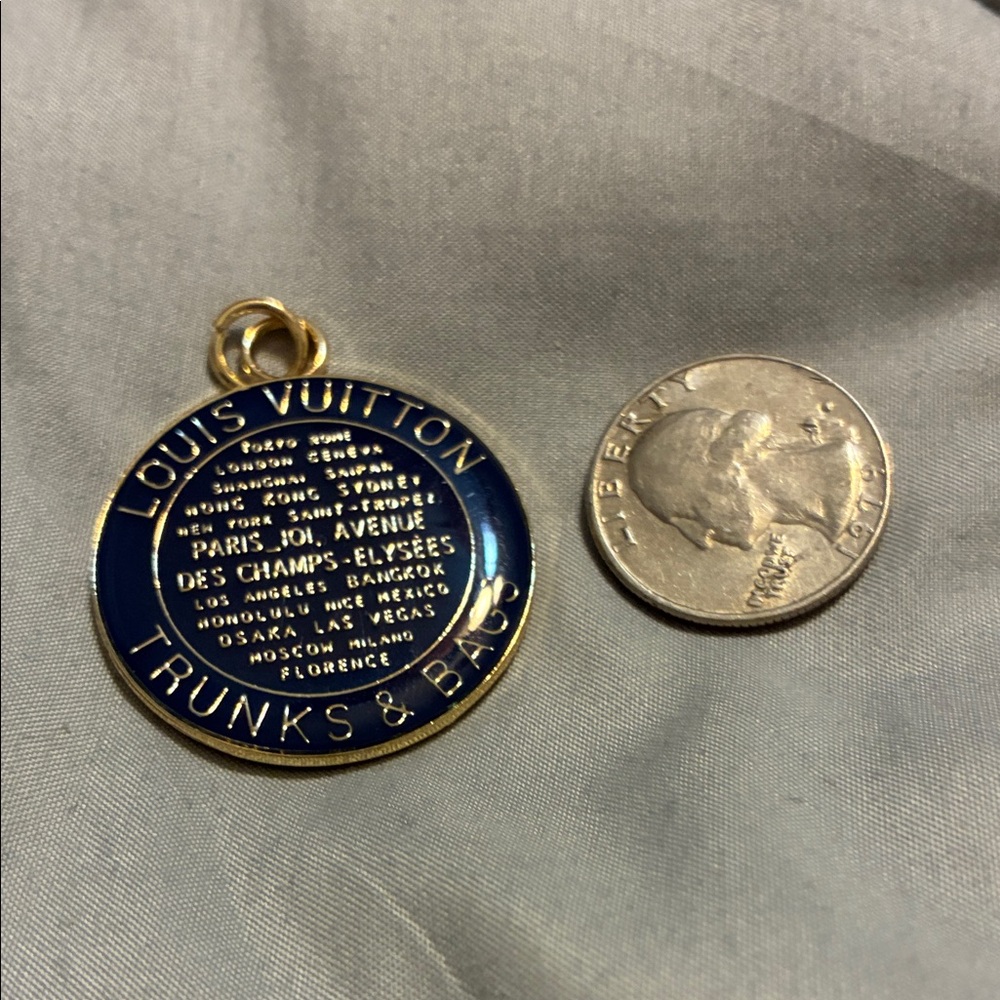 Louis Vuitton Blue and Gold Medallion